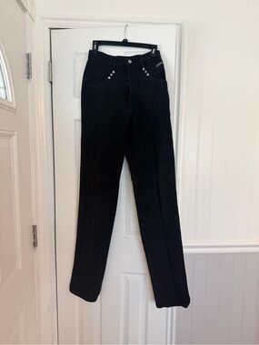 Rockies Straight-Leg Black Women’s Jeans with Stud Detail